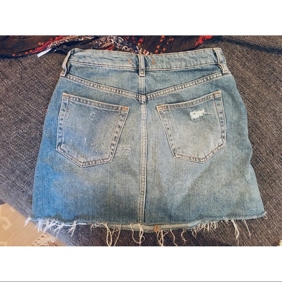 Free People A-Line Denim Mini Skirt!!! - Picture 7 of 7